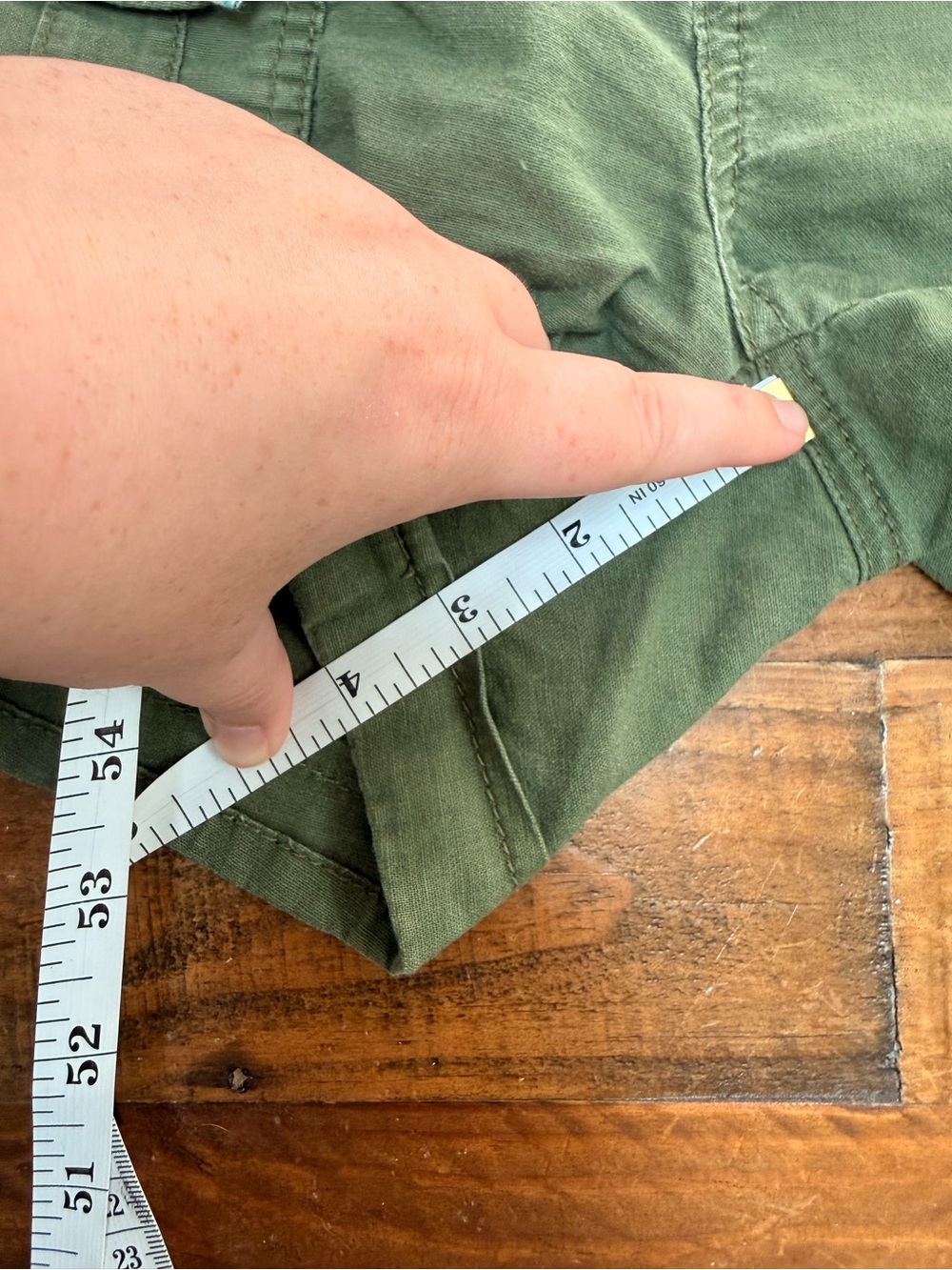 prAna Women's Olive Green Utility Cargo Hiking Shorts Tie Belt Outdoor Size 8 - Picture 9 of 9